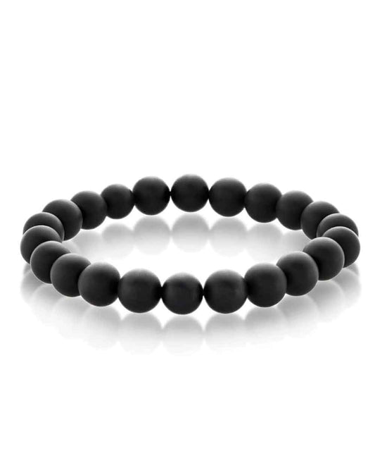 Matte Black Stone Bracelet